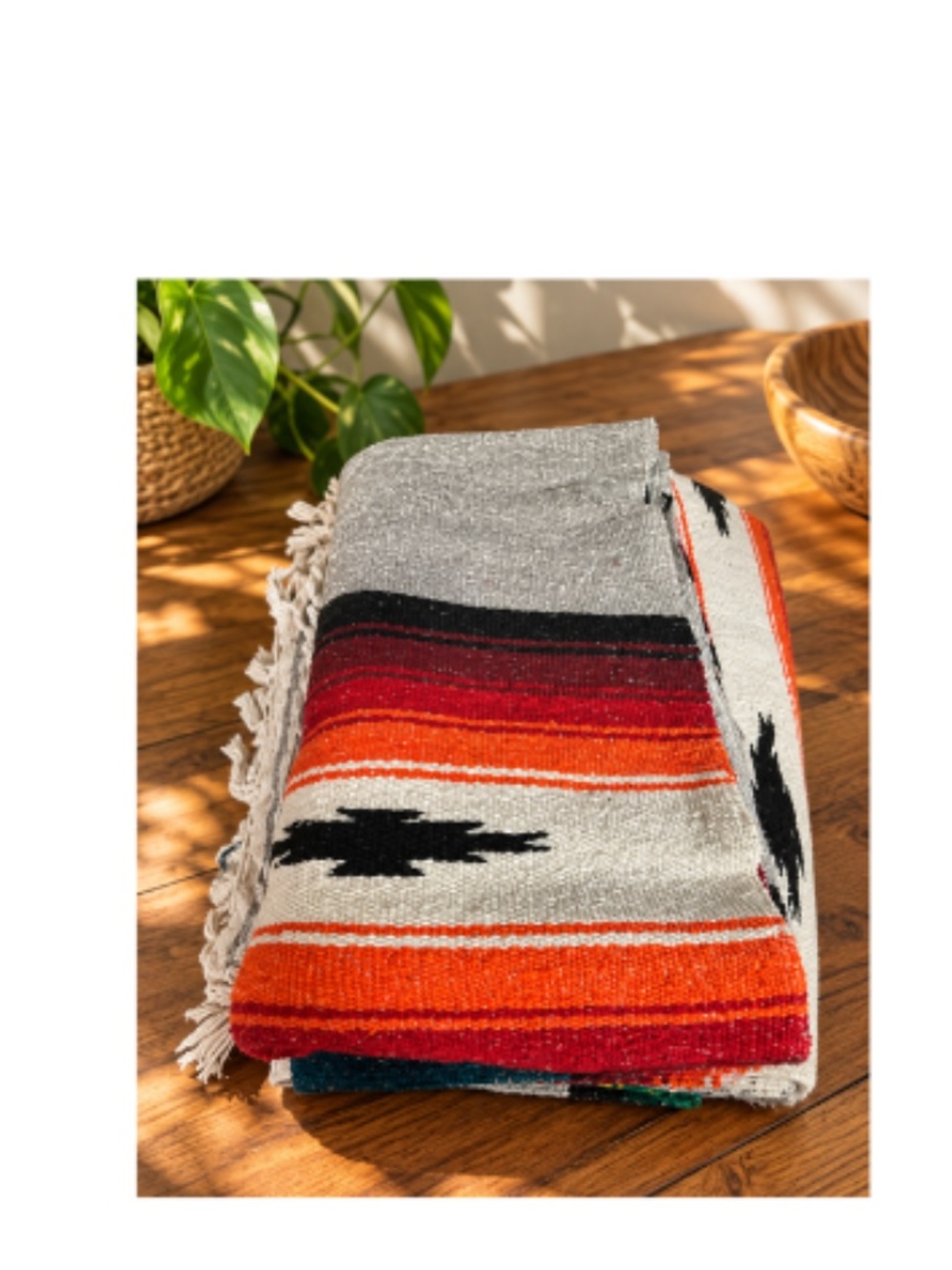 Mexican Woven Yoga Blanket – Textiles Frank